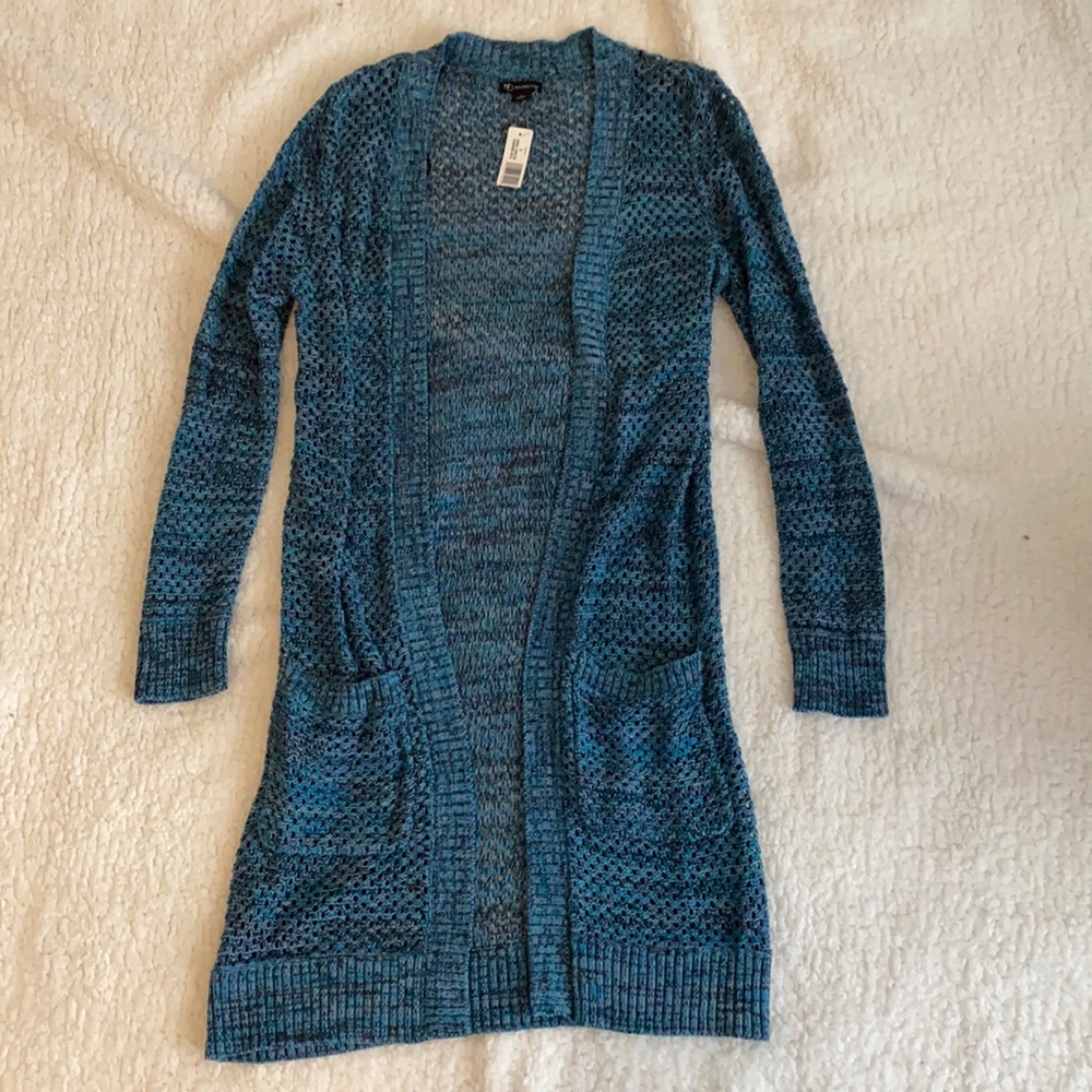NWT Blue long cardigan
